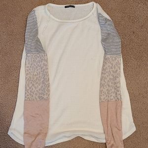 waffle knit long sleeve